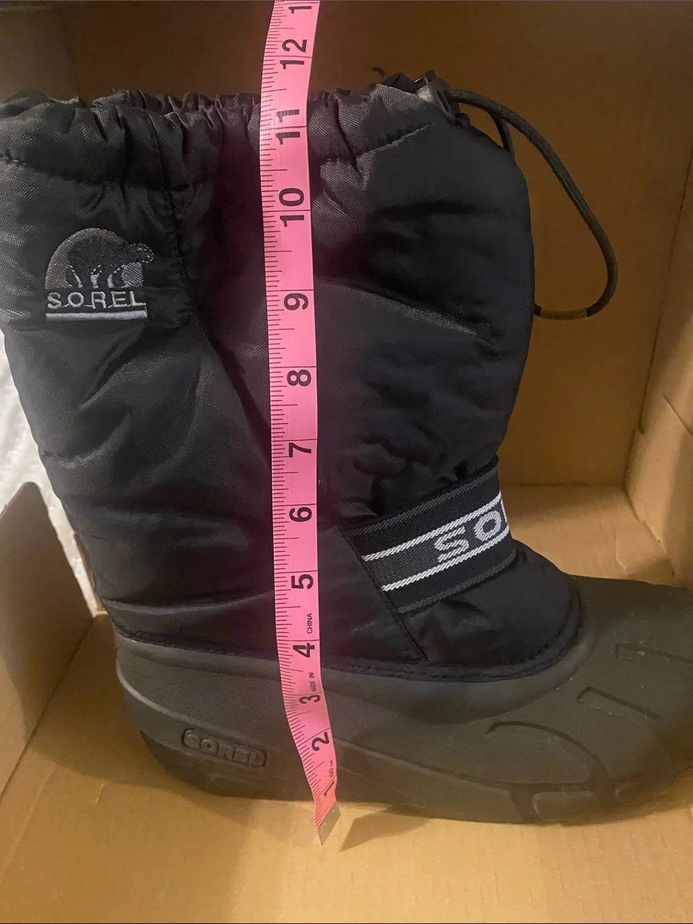 Sorel Kids Cub Black Snow & Rain Boots